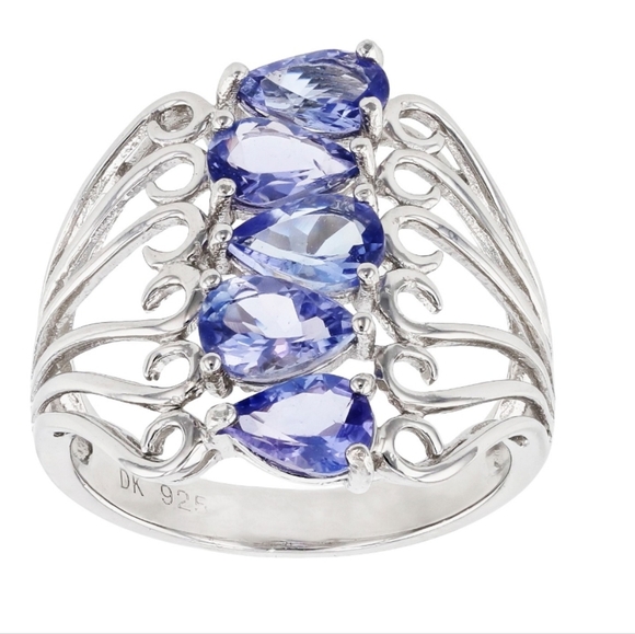 Rhodium Over Jtv Tanzanite Necklace Jtv Tanzanite Jewelry Jtv